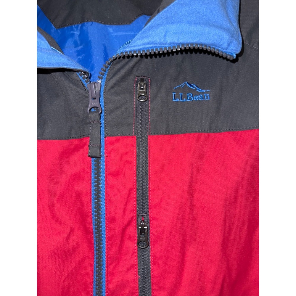 L.L. Bean Jacket Adventure Seeker Girls XL 18 Full Zip Hooded Windbreaker - Picture 3 of 8
